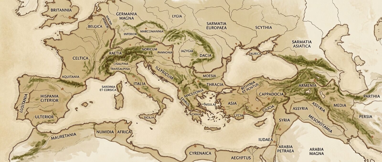 The Mediterranean map